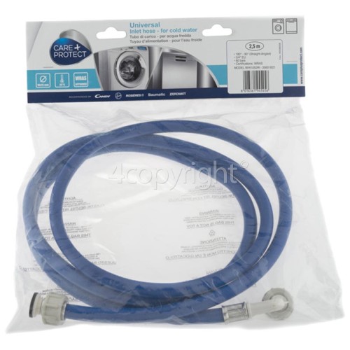 Hoover 2.5m Cold Water Inlet Hose Blue 10x15mm Diameter