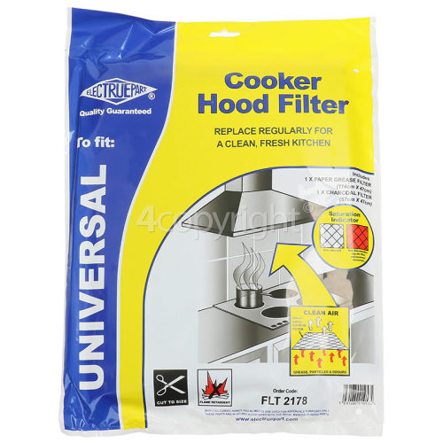 Caple Cooker Hood Grease Paper & Carbon Filter Kit Grease Filter