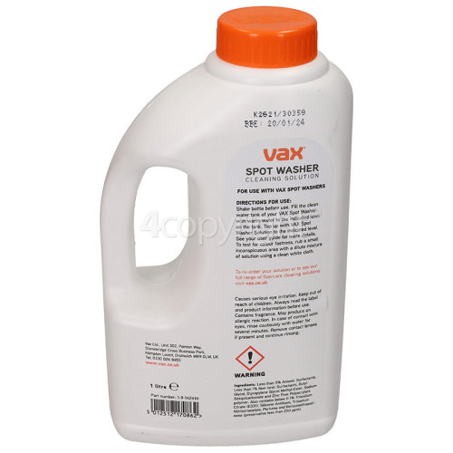 Vax Spotwasher Solution 1L