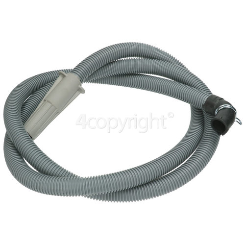 DeDietrich LZ9616U1 2.24Mtr. Drain Hose Long Straight 22mm With Right Angle End 22mm Internal Dia's.