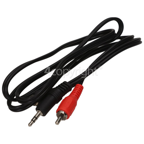 Universal 3.5mm Stereo Jack Plug To 2 Phono Plugs