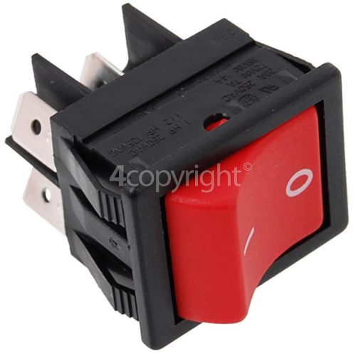 Numatic Red On/Off Rocker Switch : 4Tag