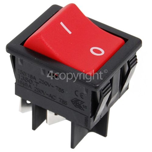 Numatic Red On/Off Rocker Switch : 4Tag