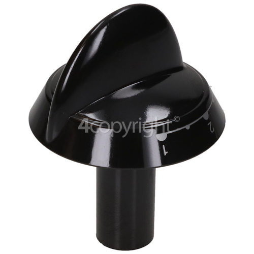 Hotpoint EW86X Hob Hotplate Control Knob - Black