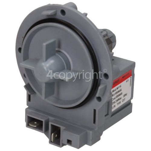 Drain Pump (SCREW ON, Front 2TAG ) : Askoll M116 Art. RS0644 Compatible With Askoll S3008