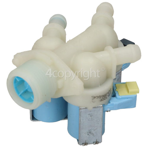 Grundig Cold Water Triple Solenoid Inlet Valve : 180Deg. 12 Bore Outlets / Tag Fit