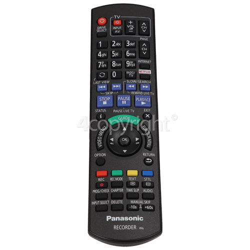 Panasonic N2QAYB001046 Blu-Ray Player Remote Control