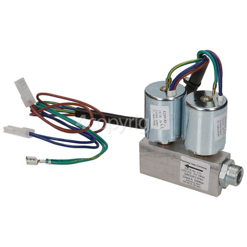 Rangemaster 91930 PROFESSIONAL PLUS 90 NG BLACK Double Solenoid Valve