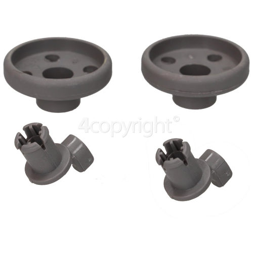Hotpoint 7822A Lower Basket Wheel - Pack Of 2