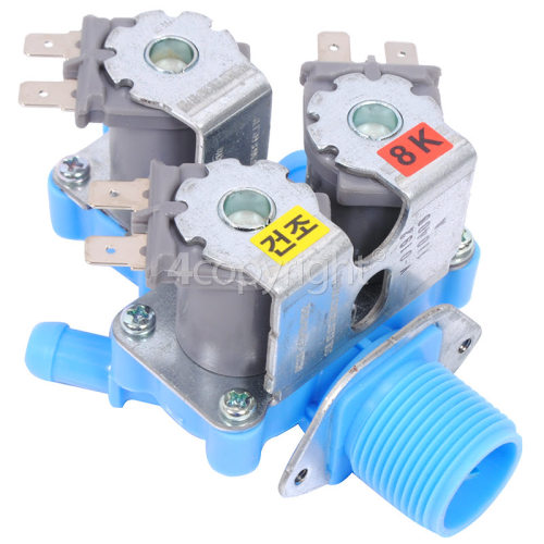 Samsung WF1804WPU Cold Water Triple Inlet Solenoid Valve : Coc C-122/19-b 08 180Deg. Tag Fit With 12 Bore Outlets