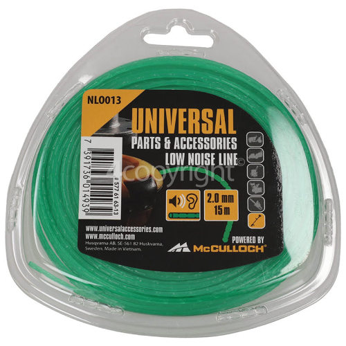 Universal Powered By McCulloch Multi Trim 250 D NLO013 Low Noise Nylon Line