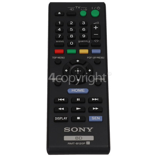 Sony RMT-B120P Blu-Ray Remote Control