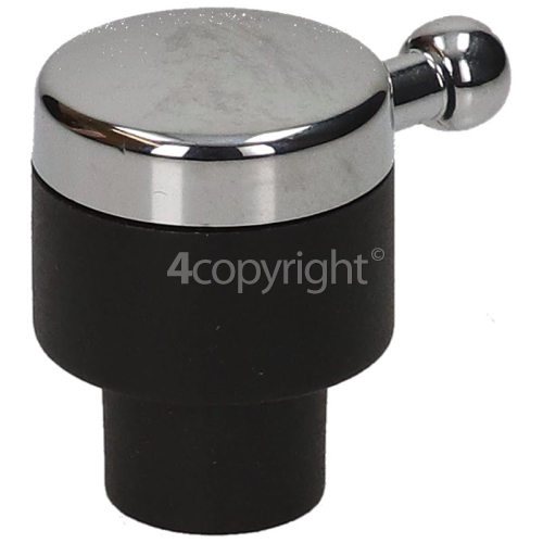 Rangemaster Hotplate Control Knob - Chrome / Black