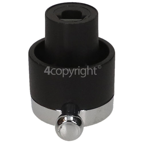 Rangemaster Hotplate Control Knob - Chrome / Black