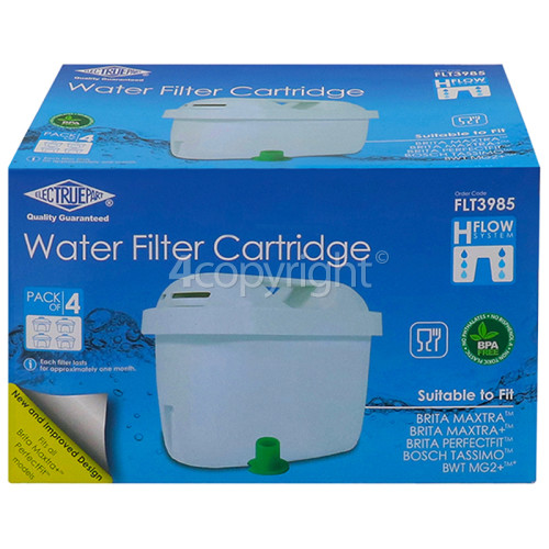 Delonghi Compatible Brita Maxtra, Maxtra + Water Filter Cartridge - Pack Of 4