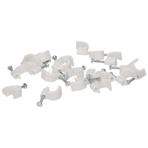 Wellco Pack Of 100 Co-Axial Cable Clips