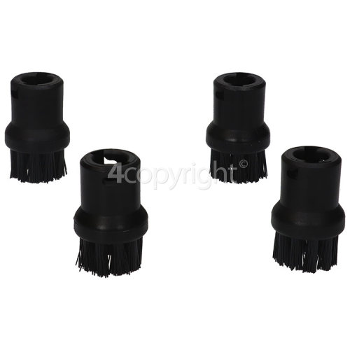 Compatible Karcher Small Round Nylon Brushes (Pack Of 4)