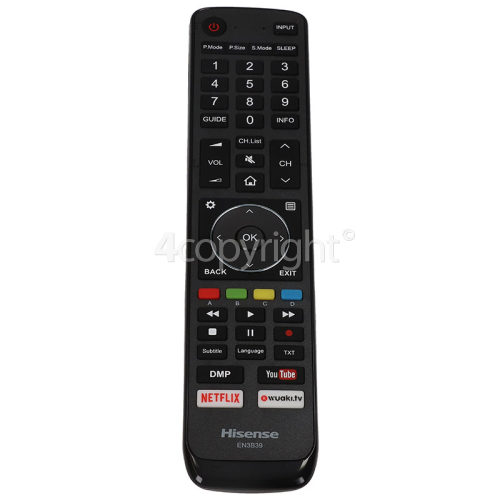 Hisense EN3B39 TV Remote Control