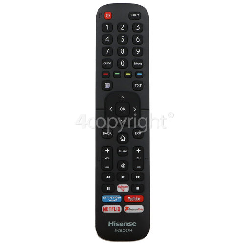 Hisense EN2BO27H TV Remote Control