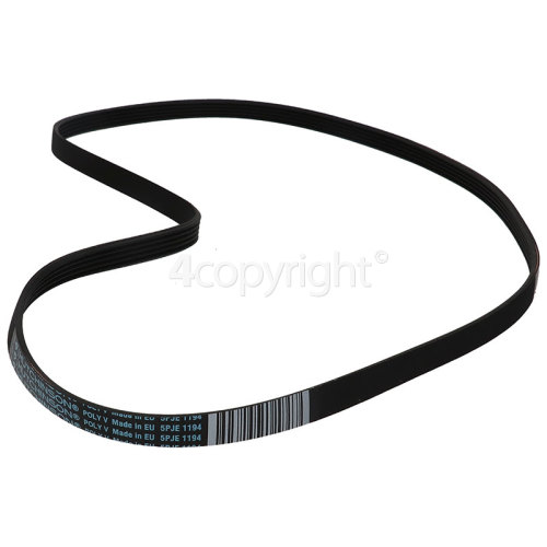 Indesit IWC 7125 (FR).C Poly-Vee Drive Belt - 1194J5PJE / 1194j5