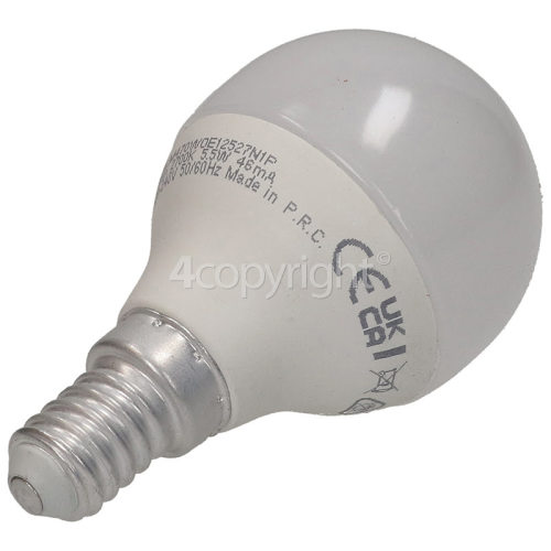 TCP 5.1W SES/E14 LED Non-Dimmable Golfball Lamp (Warm White) 40W Equivalent