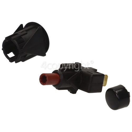 Flavel 6331 Light Push Button Switch (2tag) & Button - Black