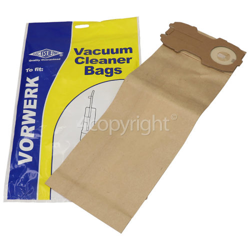 Sebo Vorwerk / Folletto / Kobold Vk Dust Bag (Pack Of 5) - BAG97