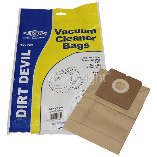 Hoover E67 Dust Bag (Pack Of 5) - BAG236