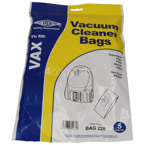 Philips VS Dust Bag (Pack Of 5) - BAG228