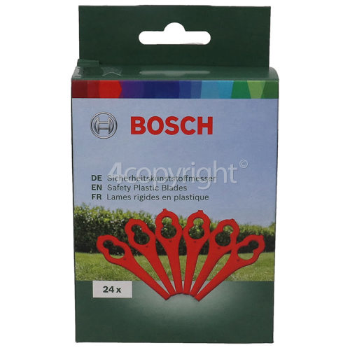 Bosch Grass Trimmer Safety Plastic Blades (Pack Of 24) : ART26LI ART26ACCUTRIM ART26EASYTRIM