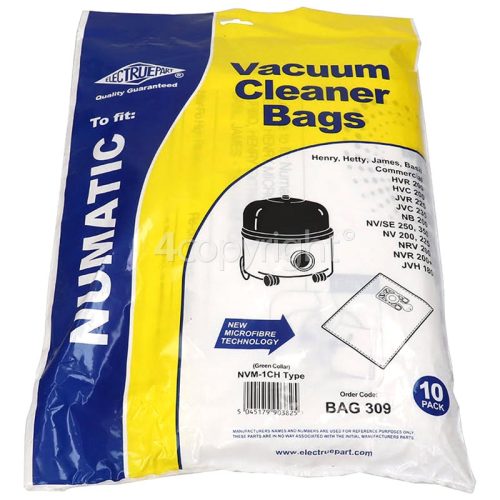 Compatible NVM-1CH Filter-Flo Synthetic Dust Bags (Pack Of 10) - BAG309