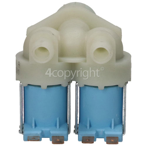 Zanussi Cold Water Double Solenoid Inlet Valve : 180Deg. With 12 Bore Outlets