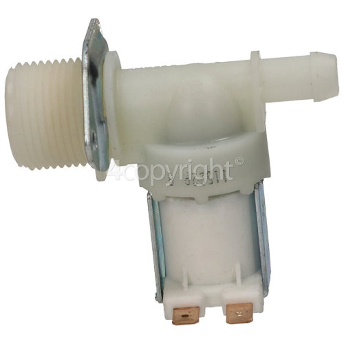 Merloni (Indesit Group) Cold Water Single Solenoid Inlet Valve : 180Deg. 12 Bore Outlet