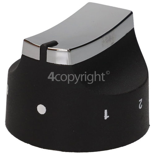 Stoves Grill Control Knob Black / Chrome stovesspares.co.uk