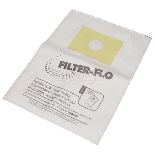 Karcher Filter-Flo Upright/Cylinder Vacuum Adaptor Bag (Pack Of 5)