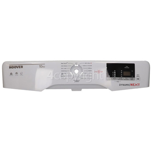 Hoover Control Panel Fascia Assembly - White