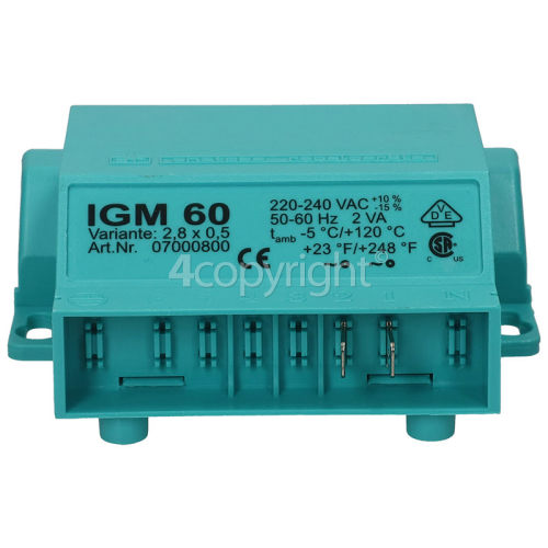 Rangemaster Ignition Unit Anstoss IGM 60 ART Nr. 07000800 www.rangemasterspares.co.uk