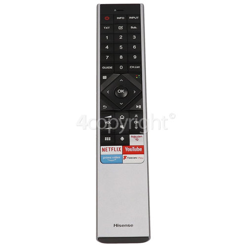 Hisense TV Remote Control T246487 / ERF6B62H /roh