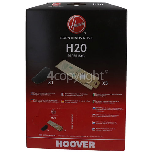 Hoover H20 Purepower High Filtration Dust Bags