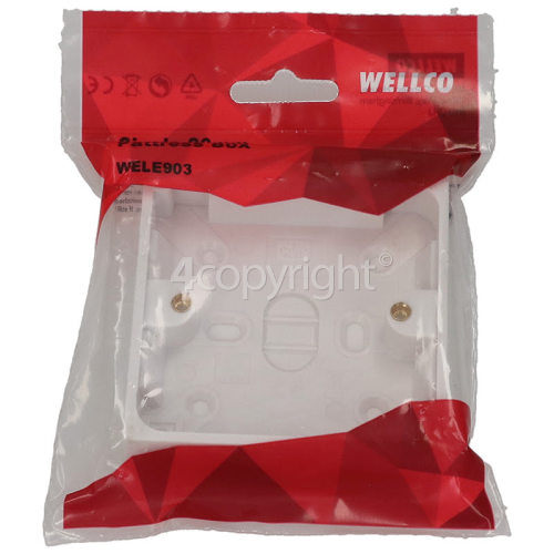 Wellco Single 20mm Pattress Box