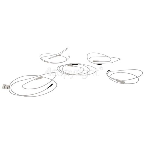 Rangemaster 7302 110 DF NG FSD White/Chrome High Temperature Spark Plug Cable - Pack Of 5