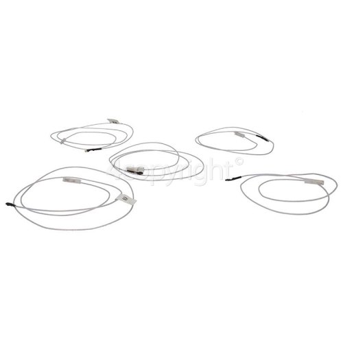 Rangemaster 7302 110 DF NG FSD White/Chrome High Temperature Spark Plug Cable - Pack Of 5