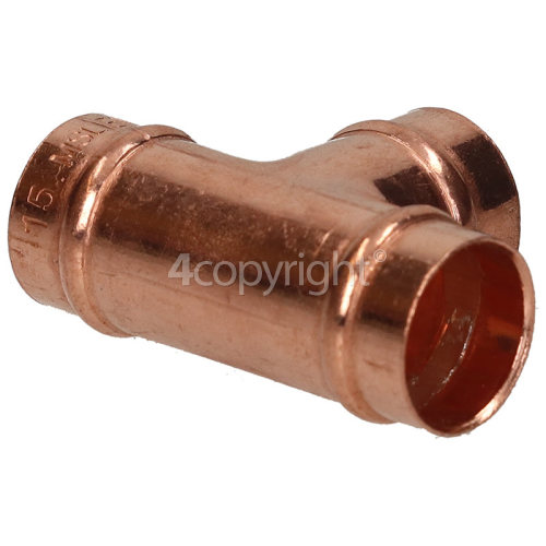 15MM Equal Tee (Copper - Solder Ring)