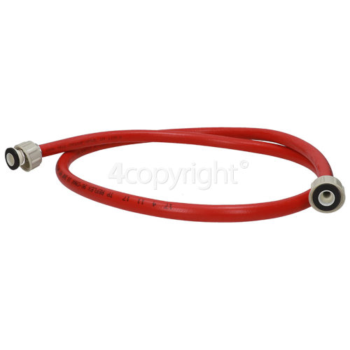 Candy 1.5m Hot Water Inlet Hose Red 10x15mm Diameter