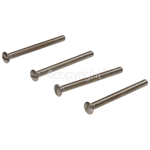 Wellco 38mm Nickel Plated Screws (Pack Of 4)