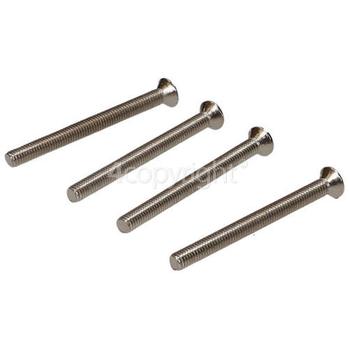 Wellco 38mm Nickel Plated Screws (Pack Of 4)