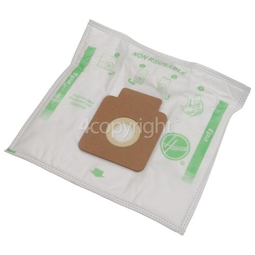 Genuine Hoover H63 Pure HEPA Vacuum Cleaner Cloth Dust Bags 35600536 for  sale online