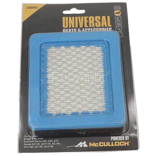 McCulloch M53-625 CMDW LMO003 Lawnmower Filter