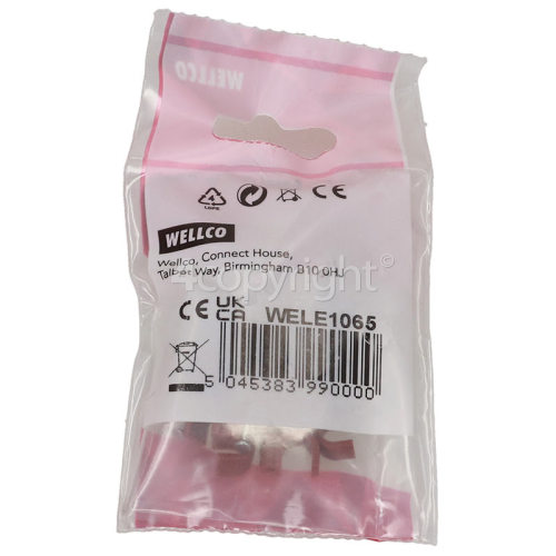Wellco Pack Of 20 7mm Co-Axial Cable Clips - Brown