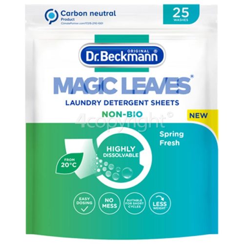 Dr.Beckmann Magic Leaves Non-Bio Laundry Detergent Sheets - 25 Sheets